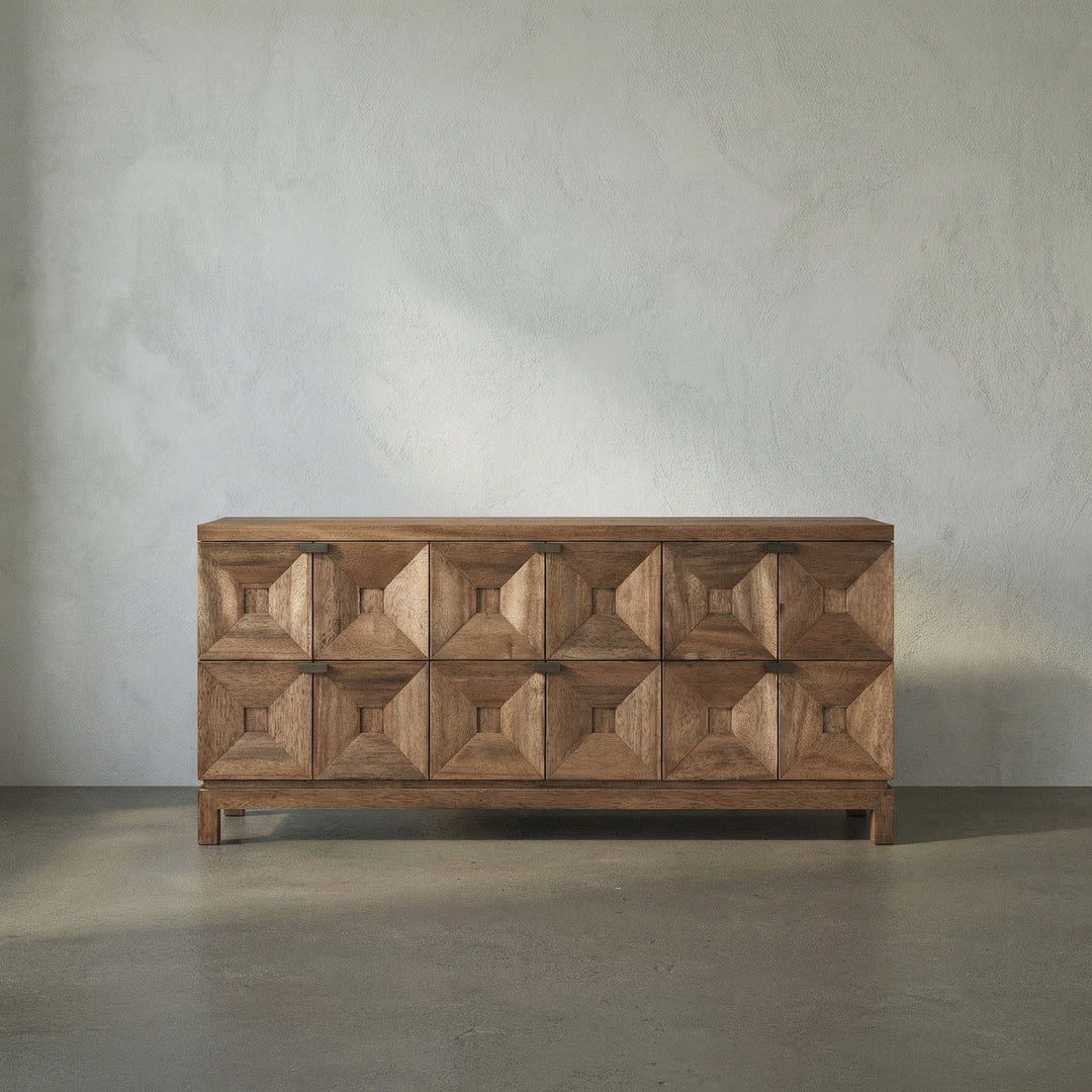 SwayLiving Musashi 6 Drawer - Dark Walnut