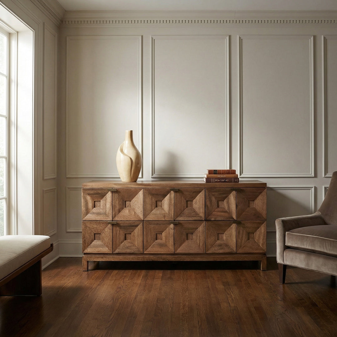 SwayLiving Musashi 6 Drawer - Dark Walnut