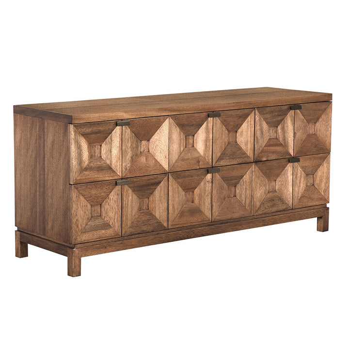SwayLiving Musashi 6 Drawer - Dark Walnut