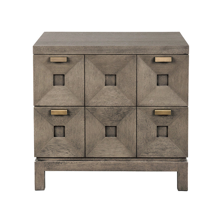 SwayLiving Musashi 2 Drawer, Small - Greige Walnut