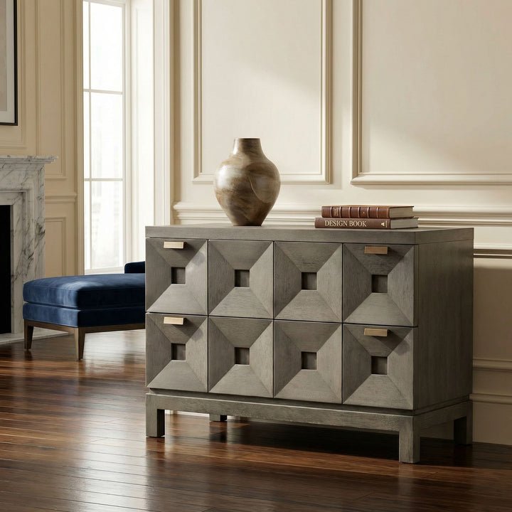 SwayLiving Musashi 2 Drawer, Large - Greige Walnut