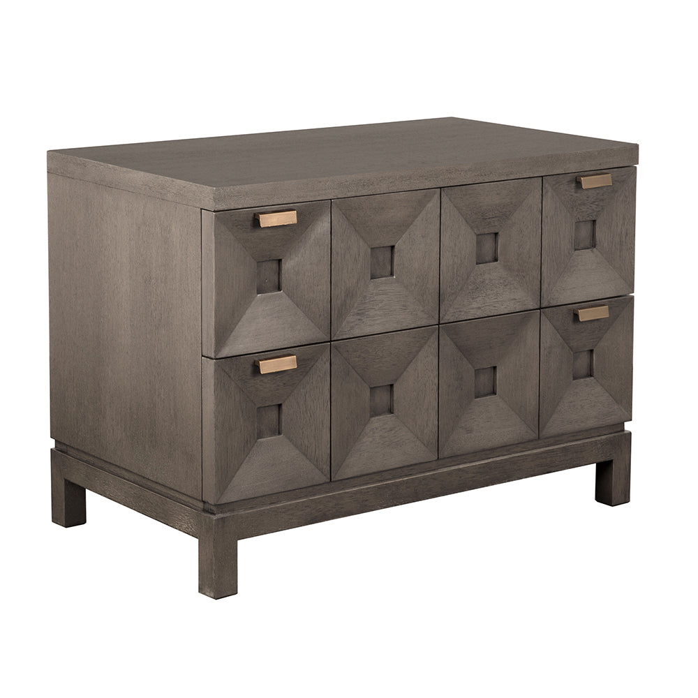 SwayLiving Musashi 2 Drawer, Large - Greige Walnut