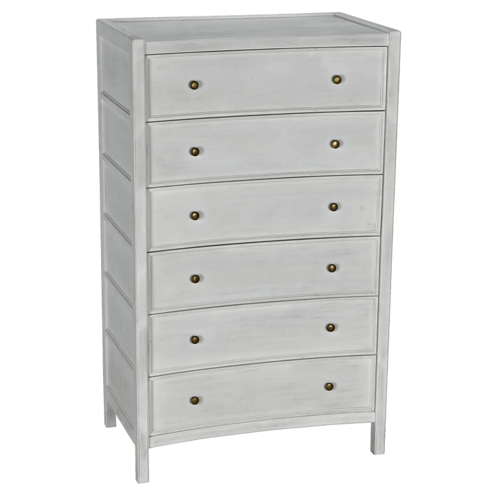SwayLiving Hampton Tall Boy, White Wash DRESSERS