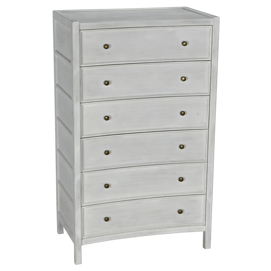 SwayLiving Hampton Tall Boy, White Wash DRESSERS