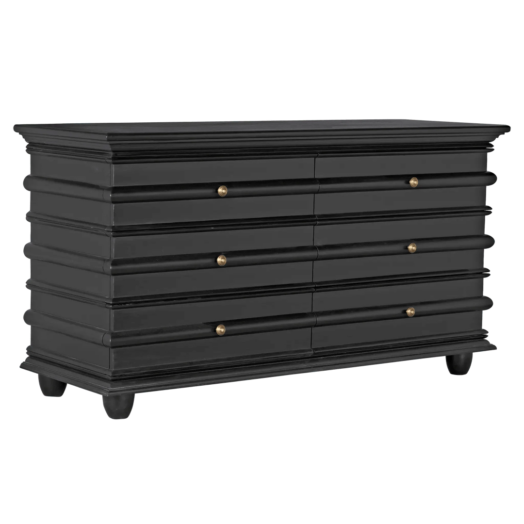 SwayLiving Ascona Dresser, Hand Rubbed Black DRESSERS