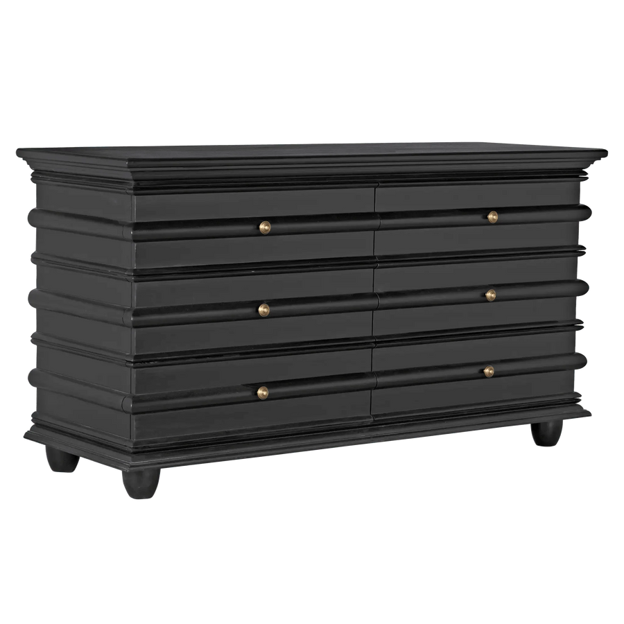 SwayLiving Ascona Dresser, Hand Rubbed Black DRESSERS
