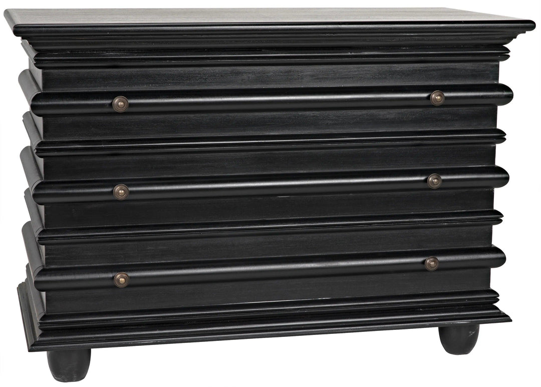 SwayLiving Ascona Small Dresser, Hand Rubbed Black DRESSERS