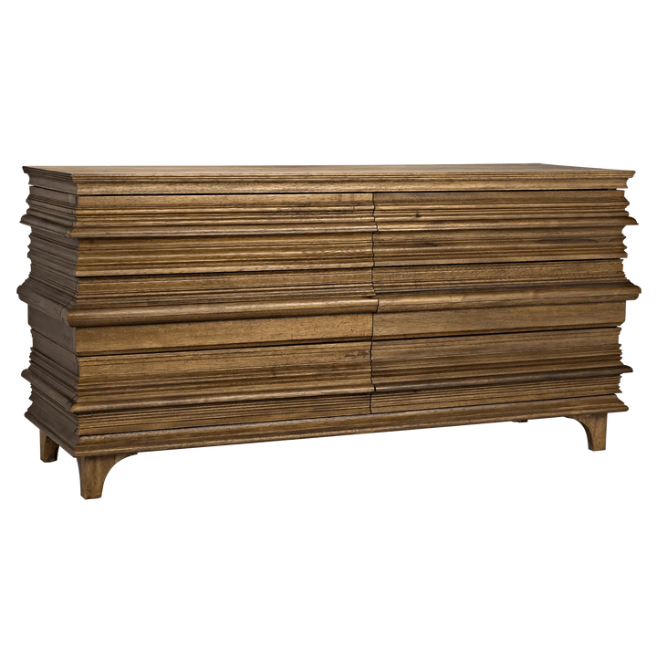 SwayLiving Bernard 6 Drawer, Dark Walnut DRESSERS