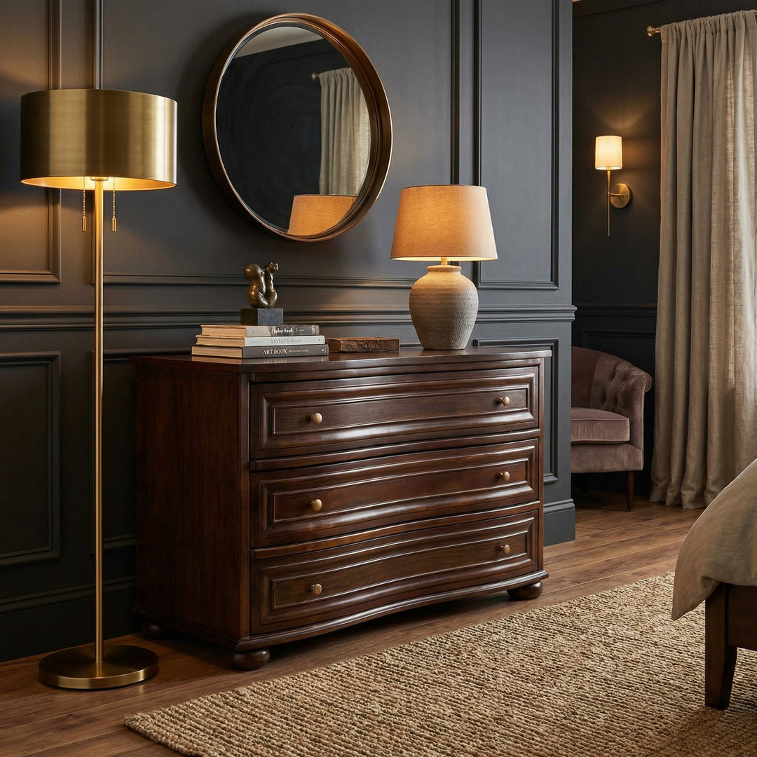 SwayLiving - Lauren Dresser, Hand Rubbed Brown - GDRE169HBR