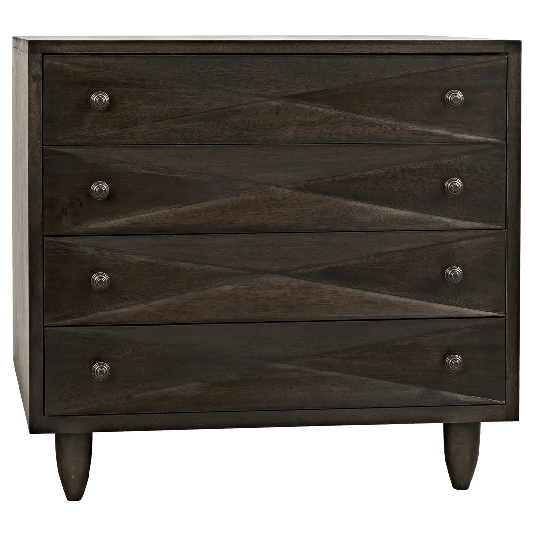 SwayLiving Diamond Drawers, Ebony Walnut DRESSERS