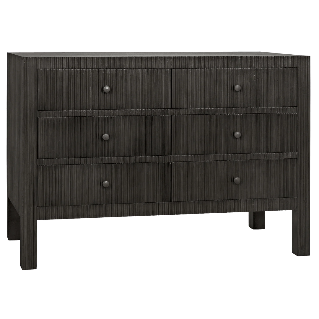 SwayLiving Conrad 6 Drawer Dresser, Pale DRESSERS