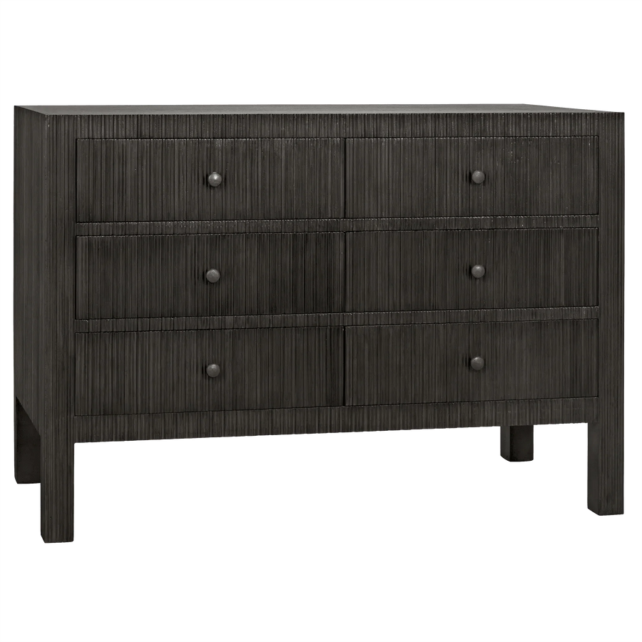 SwayLiving Conrad 6 Drawer Dresser, Pale DRESSERS
