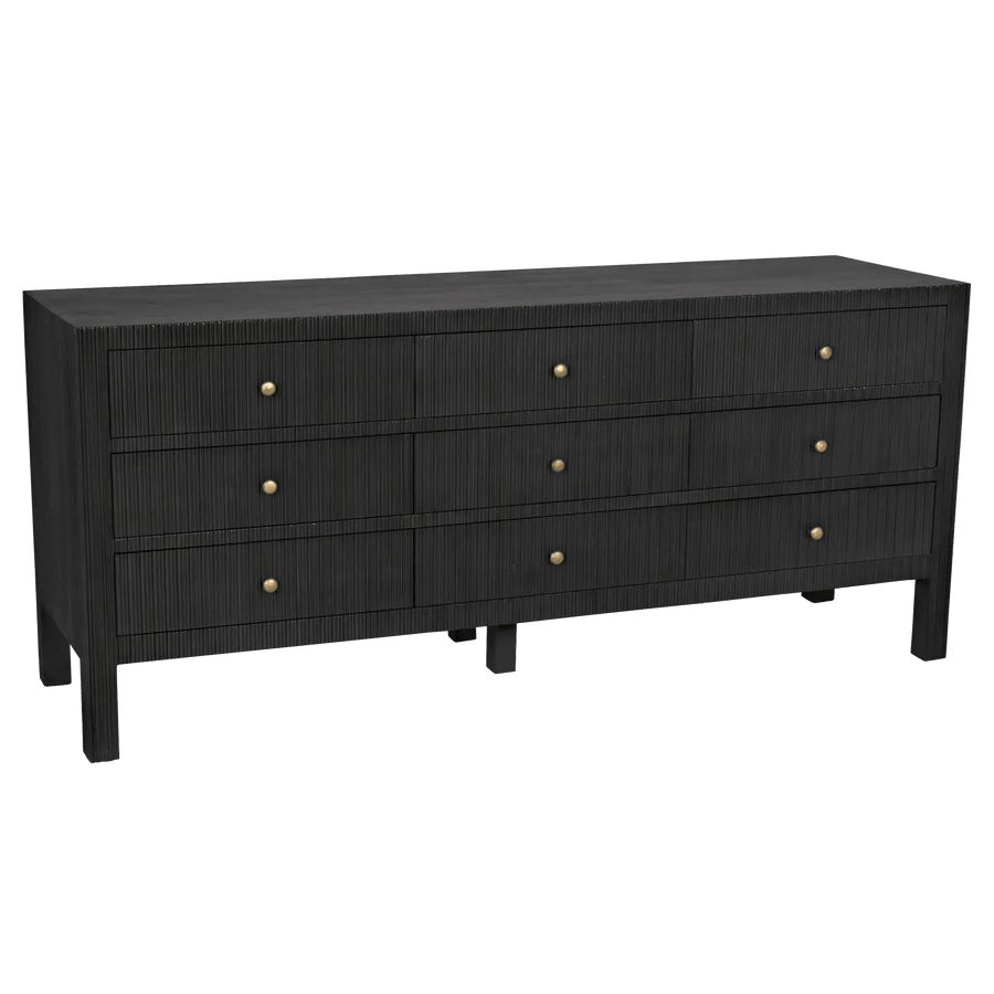SwayLiving Conrad 9 Drawer Dresser, Pale DRESSERS