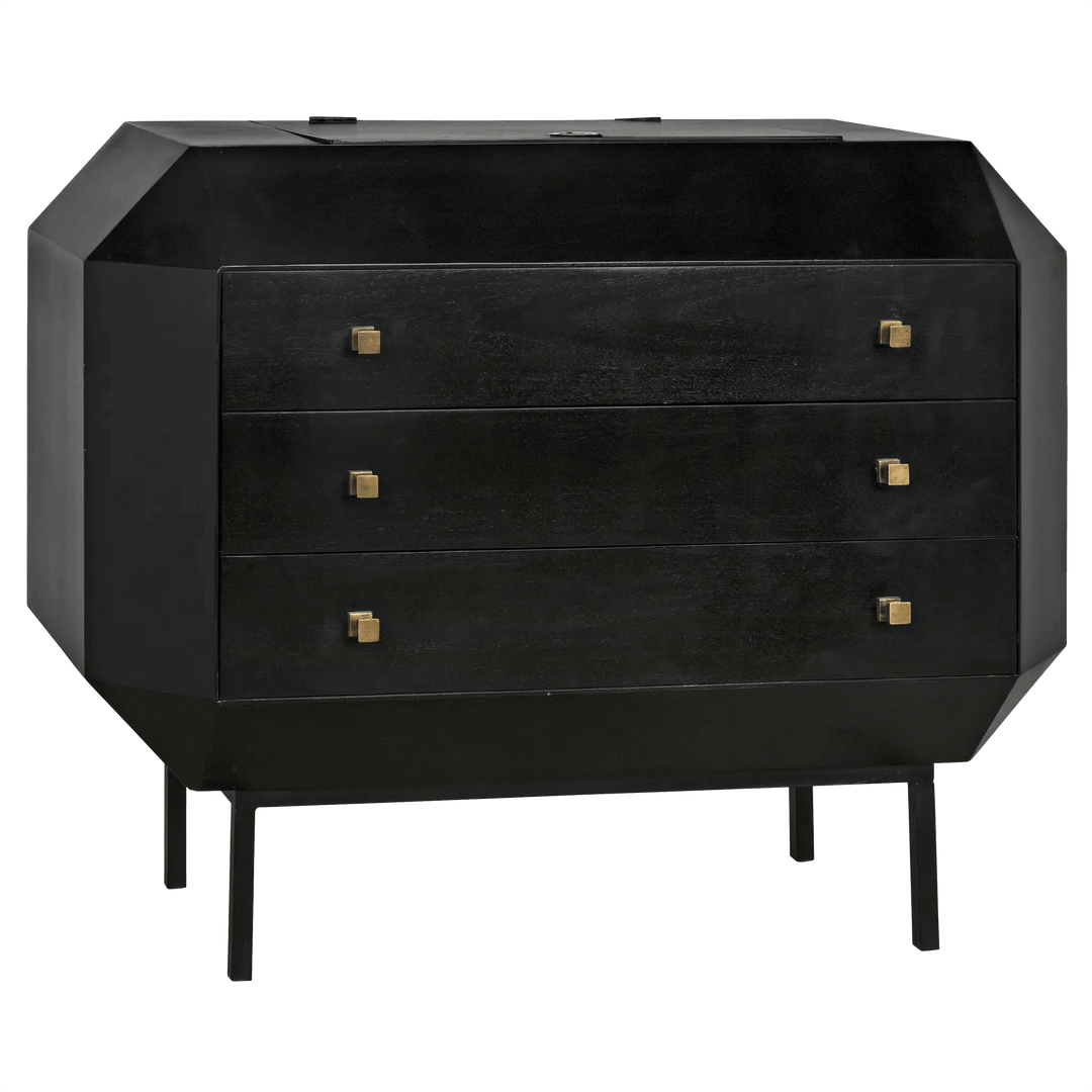 SwayLiving Rhiana Dresser, Hand Rubbed Black DRESSERS