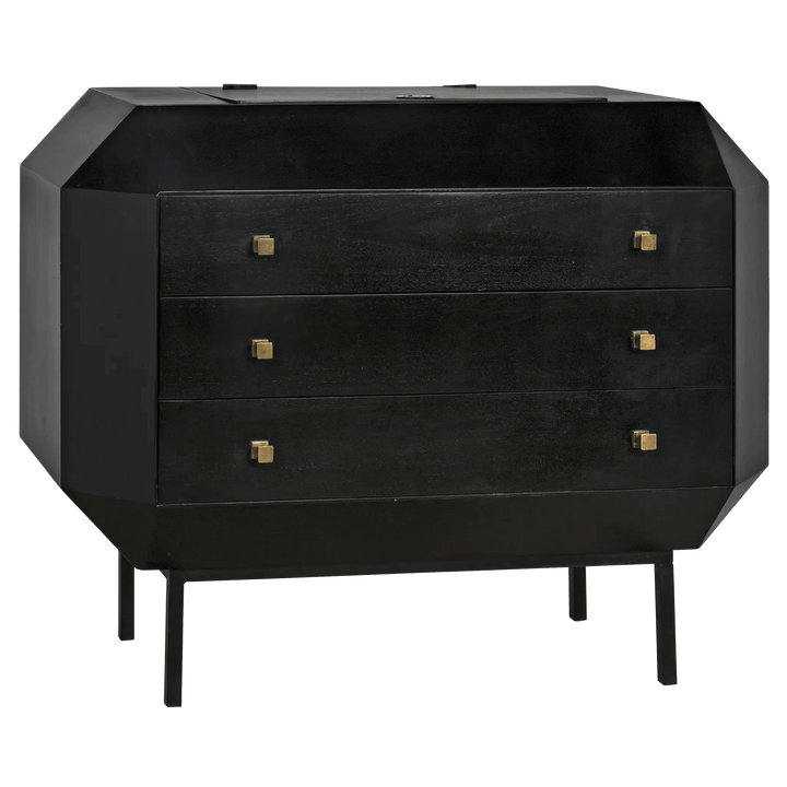 SwayLiving Rhiana Dresser, Hand Rubbed Black DRESSERS