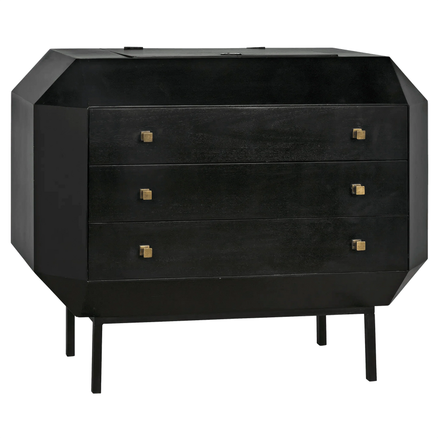 SwayLiving Rhiana Dresser, Hand Rubbed Black DRESSERS