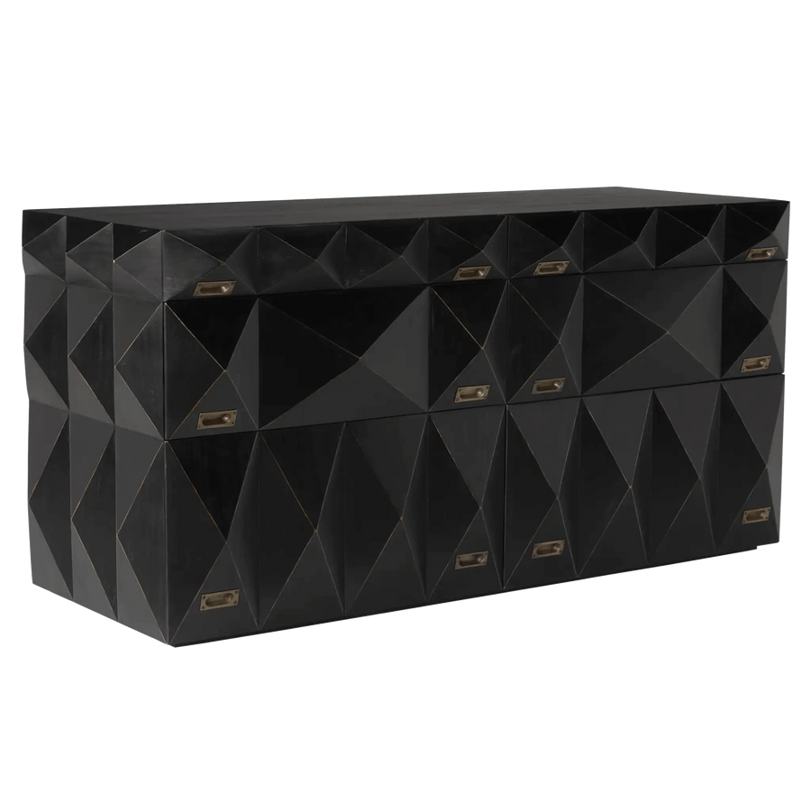 SwayLiving Allegra Dresser, Hand Rubbed Black DRESSERS