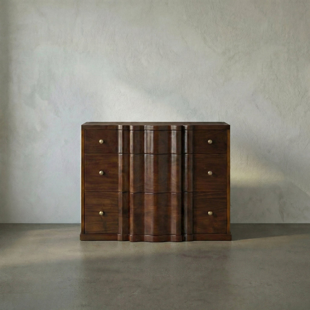 SwayLiving - Kiss Dresser, Hand Rubbed Brown - GDRE253HBR
