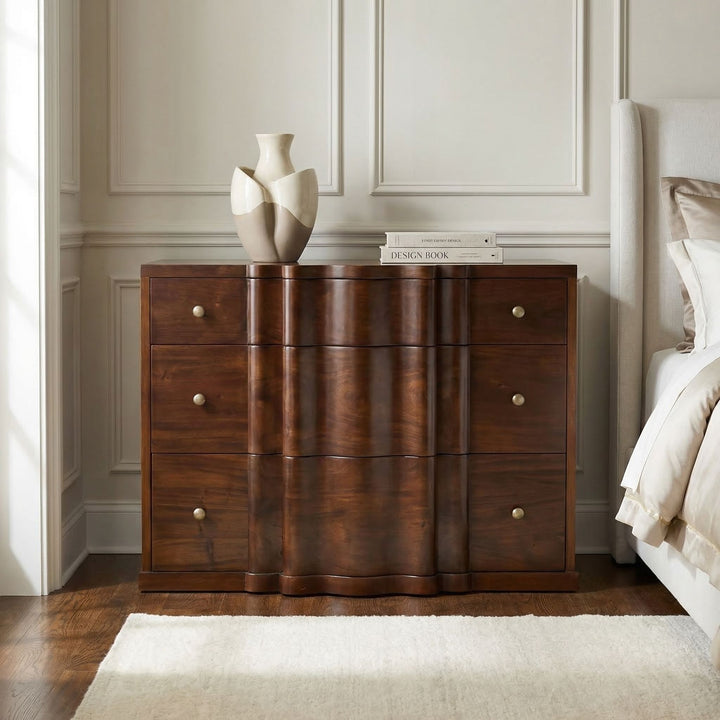 SwayLiving - Kiss Dresser, Hand Rubbed Brown - GDRE253HBR