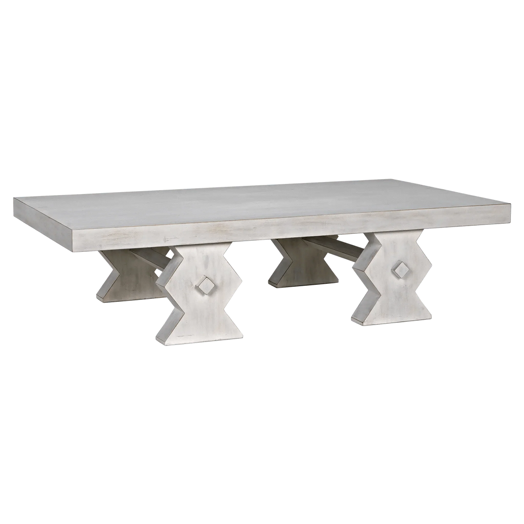 SwayLiving Suzu Coffee Table, White Wash COFFEE TABLES