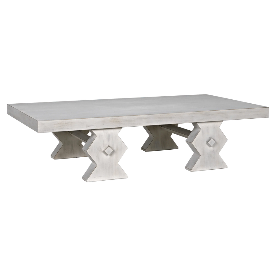 SwayLiving Suzu Coffee Table, White Wash COFFEE TABLES