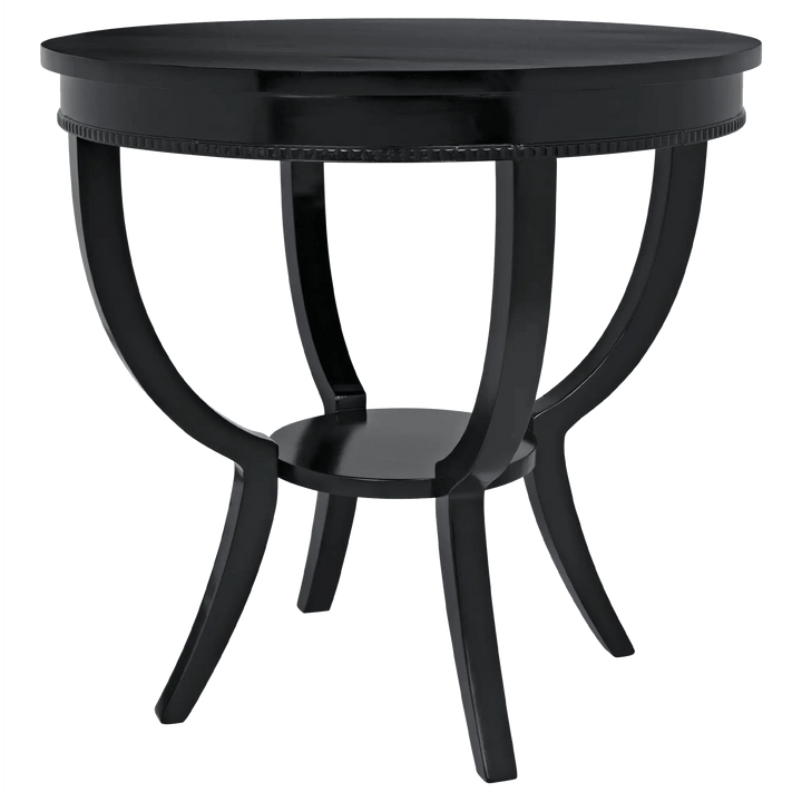 SwayLiving Scheffield Round End Table, Black ACCENT TABLES