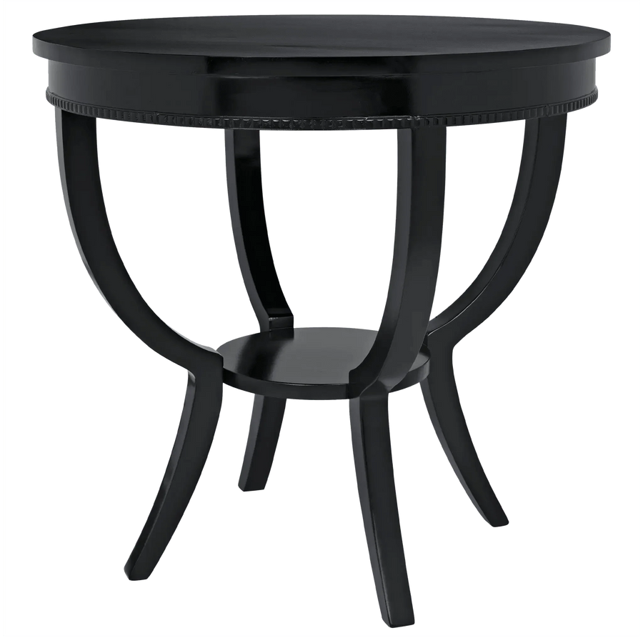 SwayLiving Scheffield Round End Table, Black ACCENT TABLES