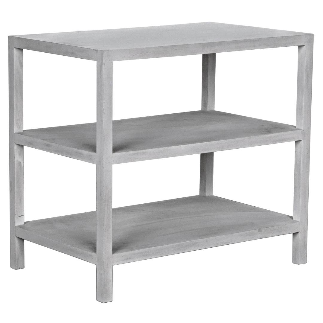 SwayLiving 2 Shelf Side Table, White Wash ACCENT TABLES