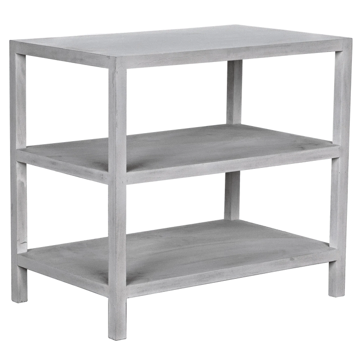 SwayLiving 2 Shelf Side Table, White Wash ACCENT TABLES