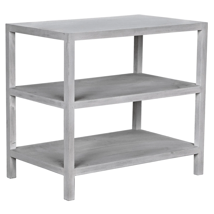 SwayLiving 2 Shelf Side Table, White Wash ACCENT TABLES