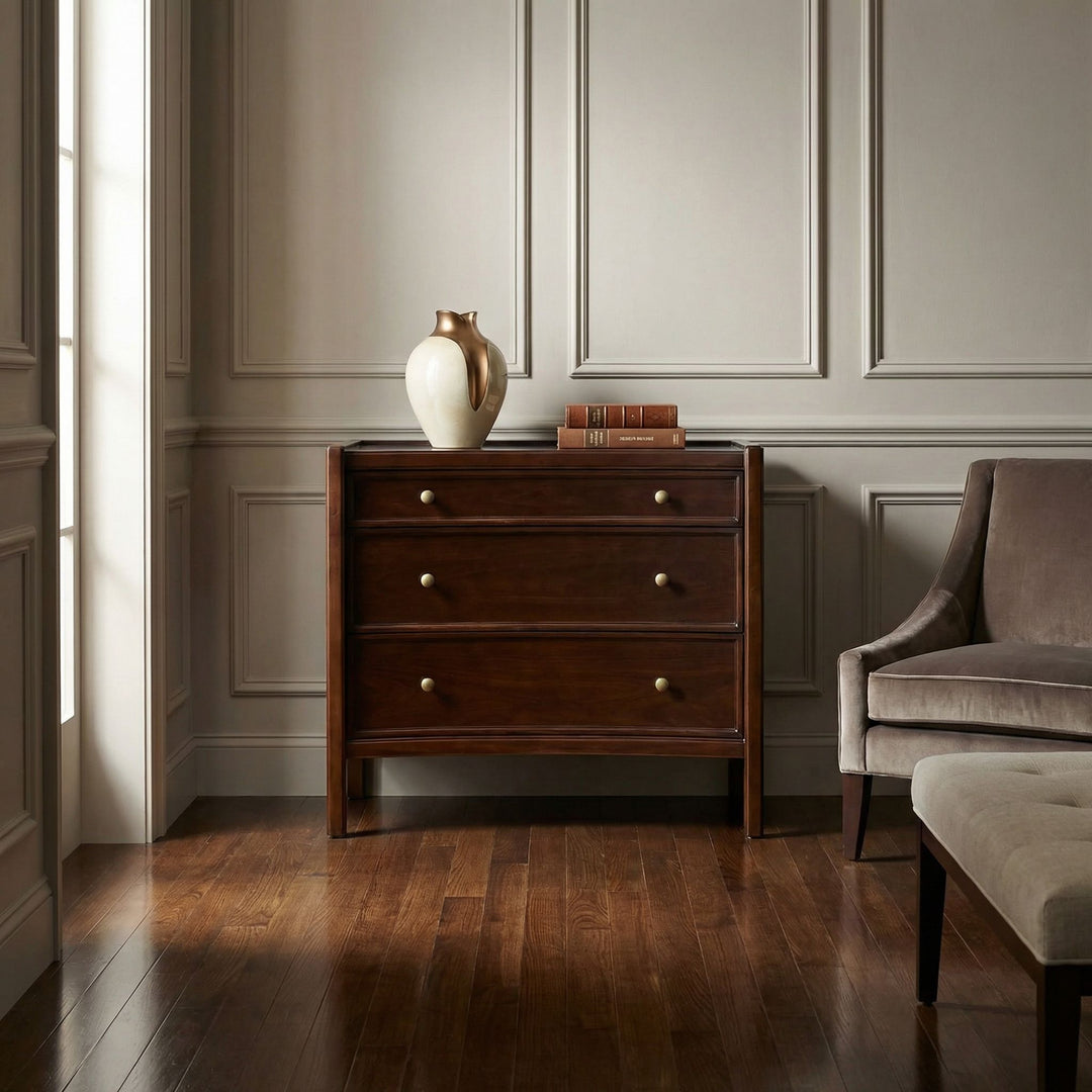SwayLiving - Hampton Side Table Hand Rubbed Brown - GTAB245HBR