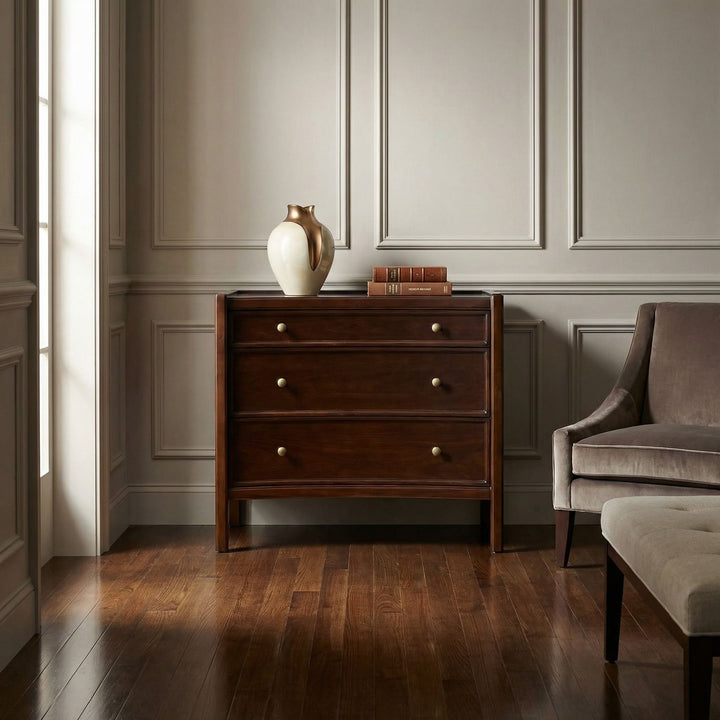 SwayLiving - Hampton Side Table Hand Rubbed Brown - GTAB245HBR