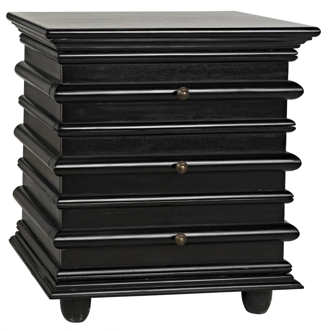 SwayLiving Ascona Side Table, Hand Rubbed Black ACCENT TABLES