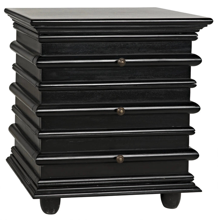 SwayLiving Ascona Side Table, Hand Rubbed Black ACCENT TABLES