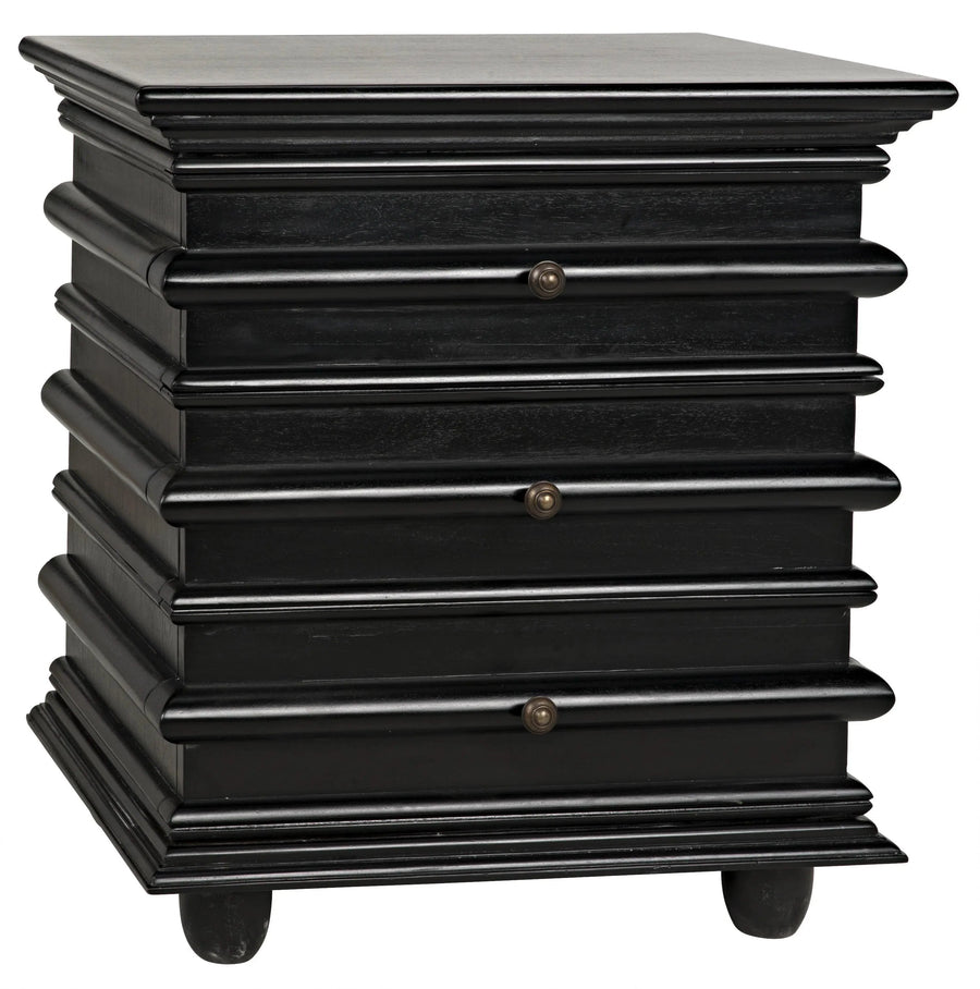 SwayLiving Ascona Side Table, Hand Rubbed Black ACCENT TABLES