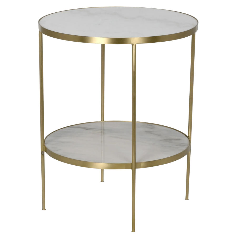 SwayLiving Rivoli Side Table - Antique Brass ACCENT TABLES