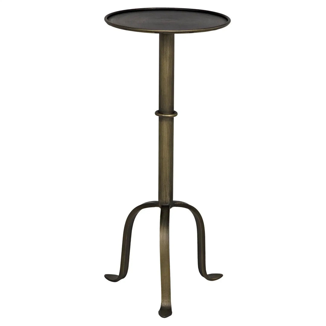 SwayLiving Tini Side Table, Metal with Aged Brass Finish ACCENT TABLES