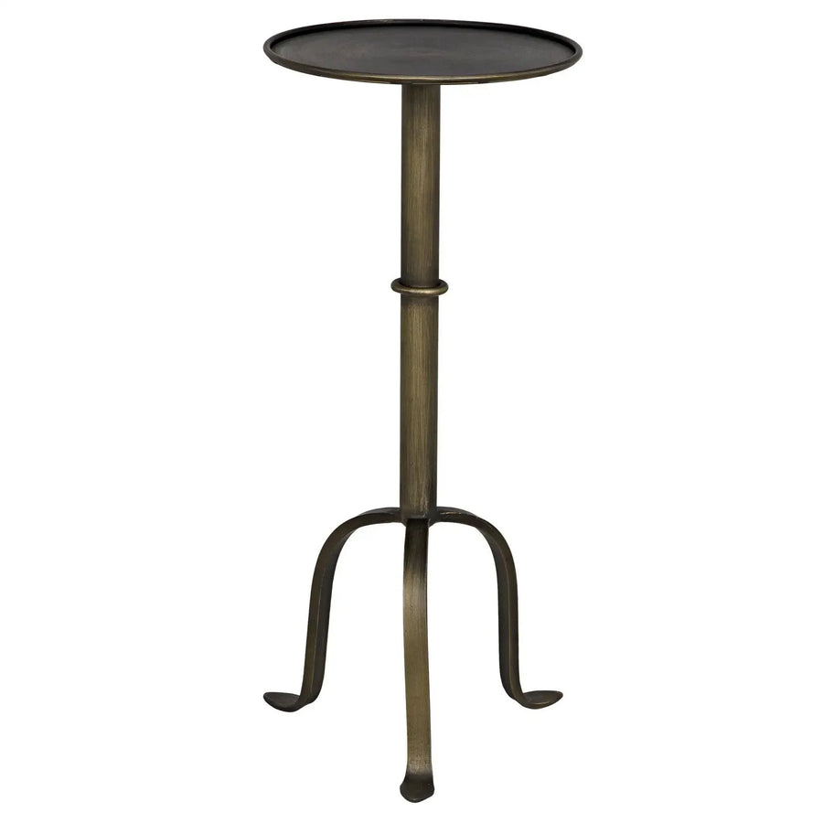SwayLiving Tini Side Table, Metal with Aged Brass Finish ACCENT TABLES