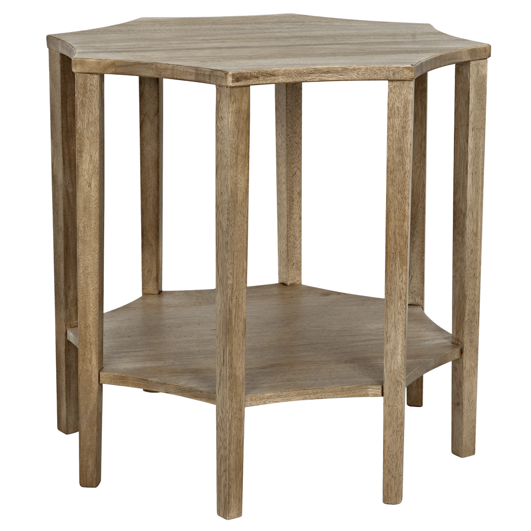 SwayLiving Ariana Side Table, Washed Walnut ACCENT TABLES