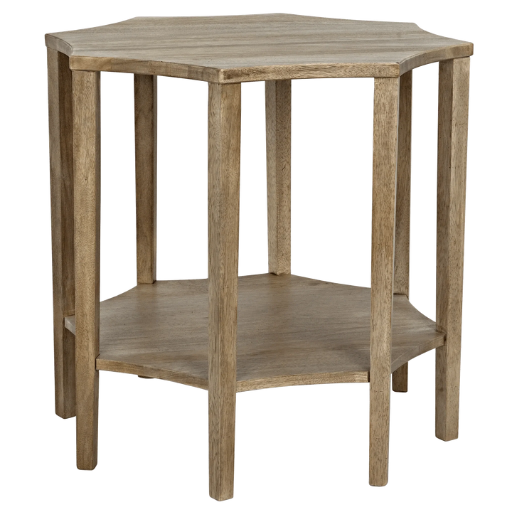 SwayLiving Ariana Side Table, Washed Walnut ACCENT TABLES
