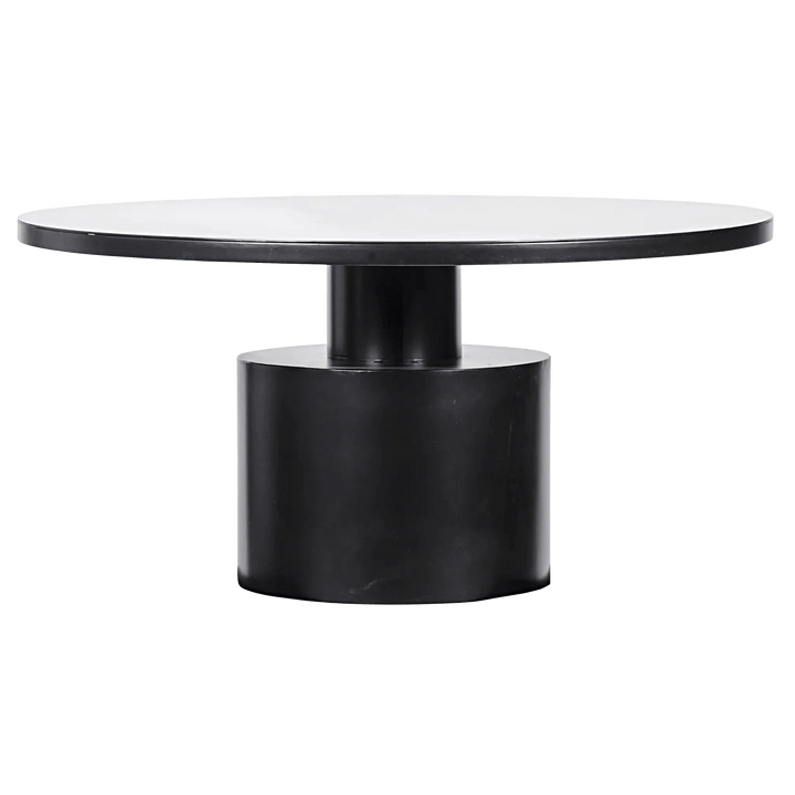 SwayLiving Marlow Dining Table, Black Steel DINING TABLES