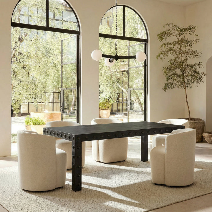SwayLiving - Didier Dining Table, Black Walnut - GTAB5007BKW