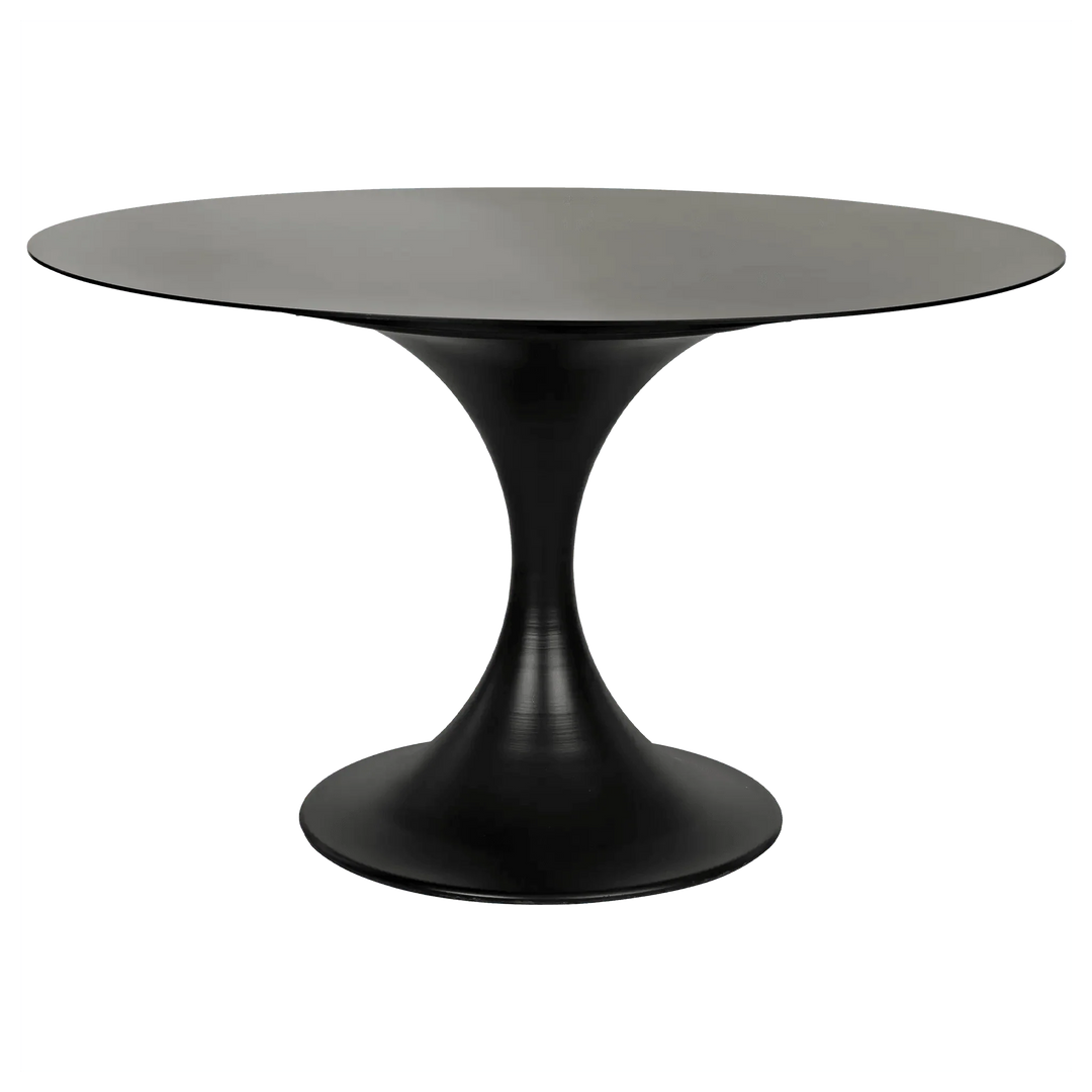 SwayLiving Herno Table, 48", Black Steel DINING TABLES