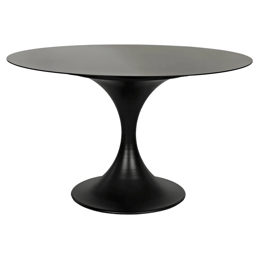 SwayLiving Herno Table, 48", Black Steel DINING TABLES
