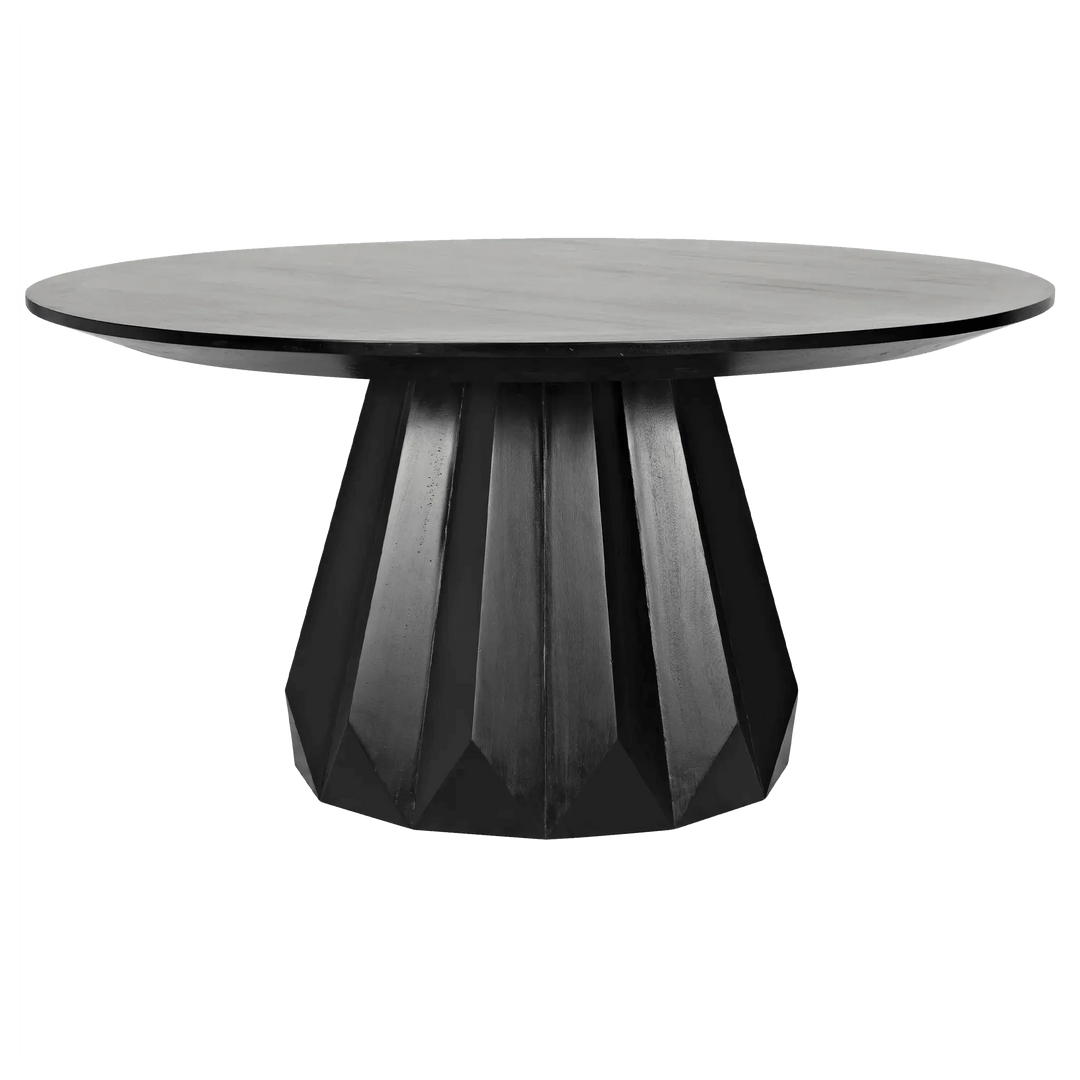 SwayLiving Brosche Dining Table, Hand Rubbed Black DINING TABLES