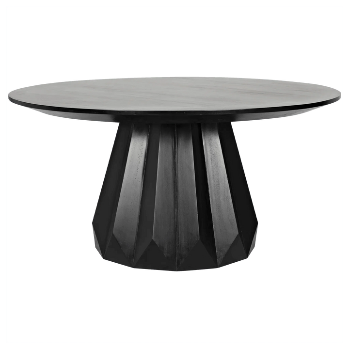SwayLiving Brosche Dining Table, Hand Rubbed Black DINING TABLES
