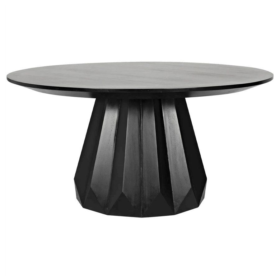 SwayLiving Brosche Dining Table, Hand Rubbed Black DINING TABLES