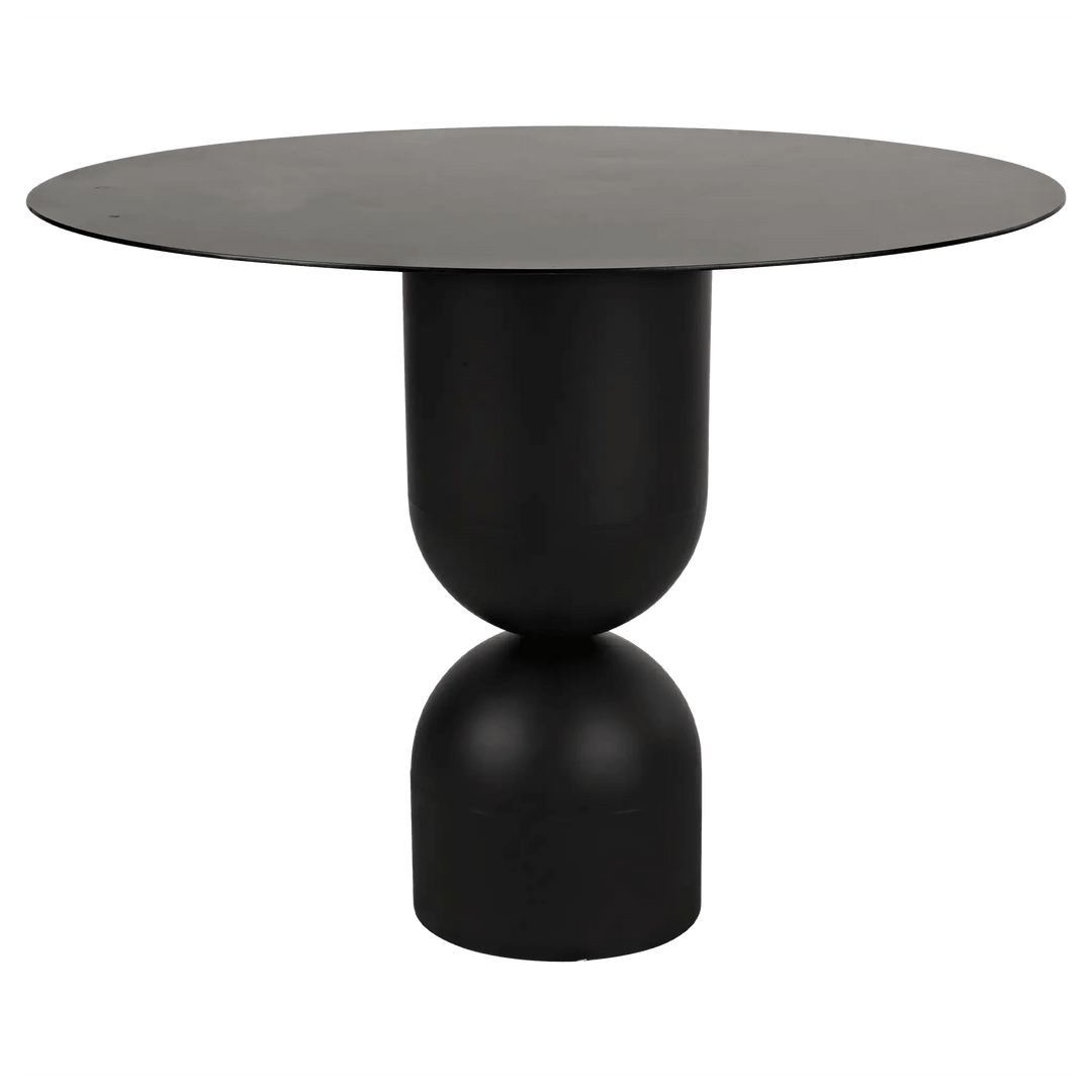 SwayLiving Wanda Dining Table, Black Steel DINING TABLES