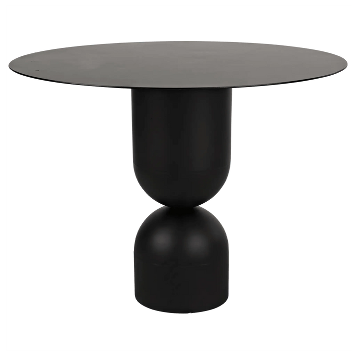 SwayLiving Wanda Dining Table, Black Steel DINING TABLES