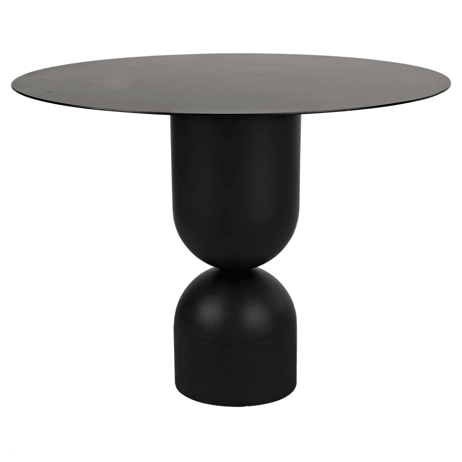 SwayLiving Wanda Dining Table, Black Steel DINING TABLES